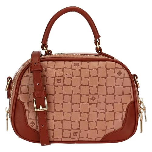 THUN - Bolso de hombro/mano - poliéster, PU, metal - Colección Sempre conmigo - 23 x 8 x 16 cm