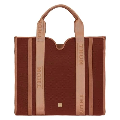 THUN - Shopper, grande - poliéster, PU, metal - Colección Sempre conmigo - 40 x 13 x 35 cm