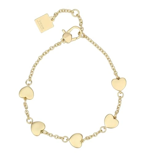 Limited offer: THUN - Bracelet with five hearts - metal, glass, resin - Dedicated to you collection - 16 + 3 cm from 39.90 EUR to 23.49 EUR (save 41%)