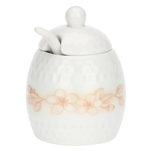 Offerta a tempo: THUN - Mini zuccheriera con cucchiaino - porcellana - Collezione Bomboniera - 50 ml - 6.8 x 9.5 cm - 43% da 13.90 € a 7.99 €