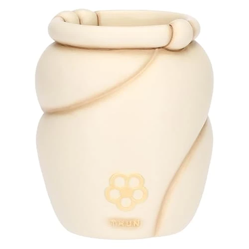 THUN - Twist Vase, Small - Ceramic - Spring Garden Collection - 12.2 x 12.2 x 15 cm