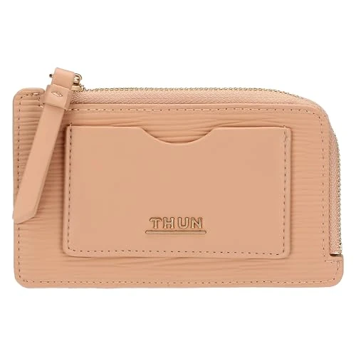 THUN - Middelgrote kaarthouder, roze - kunstleer - Collectie Sempre con me - 14 x 8,5 cm