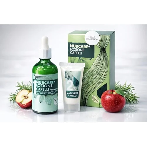 Offerta a tempo: Keleo nurcare+ Bio siero capelli lozione Anticaduta Fortificante con Estratto di Mela Annurca e Rosmarino + Maschera Rinforzante capelli - Adatto a Tutti i Tipi di Capelli uomo donna - 0.00% da 24.89 € a 24.89 €