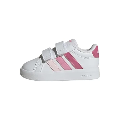 Offerta a tempo: adidas Unisex - Bimbi 0-24 Grand Court 3.0 Infants Shoes, Ftwr White/Pink Fusion/Bliss Pink, 22 EU - 10% da 33.00 € a 29.70 €