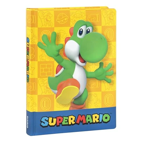 Offre limitée : Franco Cosimo Panini Super Mario - Agenda scolaire officiel Super Mario, 12 mois, idéal pour l'école primaire, avec couverture rembourrée et 320 pages intérieures imprimées en couleur, 13 x 17,8 H de 20.64 € à 20.64 € (0.00% de remise)
