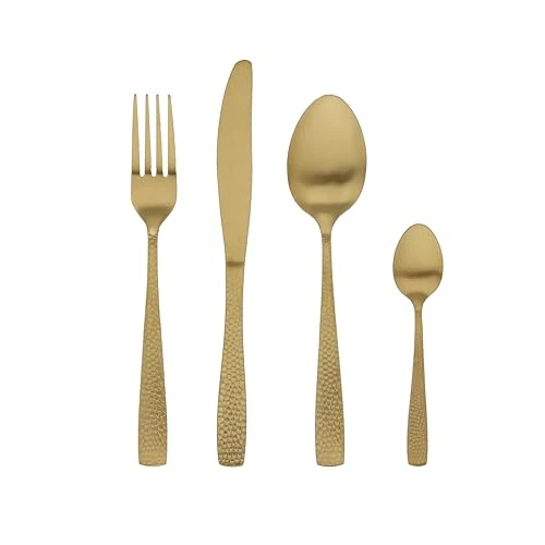 Tognana Pauline 24-Piece Cutlery Set, Steel, Gold