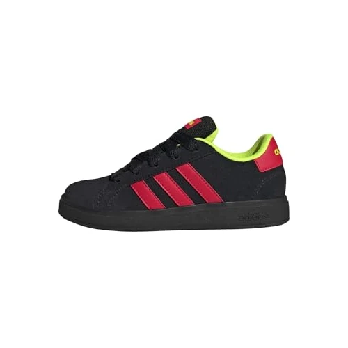 Offerta a tempo: adidas Unisex - Bambini e Ragazzi Grand Court 00s Shoes Kids, Core Black/Lucid Red/Lucid Lemon, 30 EU - 30% da 50.00 € a 35.00 €