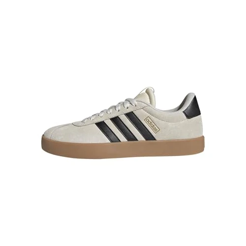 Offerta a tempo: adidas Donna VL Court 3.0 Shoes, Cream White/Core Black/Gold Met., 41 1/3 EU - 40% da 70.00 € a 42.11 €
