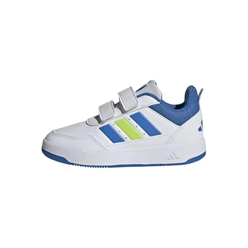 adidas Unisex - Bambini e Ragazzi TENSAUR Sport 3.0 Hook And Loop Shoes Kids, Ftwr White/Bright Royal/Solar Slime, 34 EU