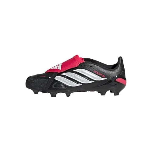 Offre limitée : adidas Mixte Enfant Predator League Fold-Over Tongue Firm Ground Football Boots Kids Shoes, Core Black/FTWR White/Lucid Red, 30.5 EU de 44.70 € à 44.70 € (0.00% de remise)