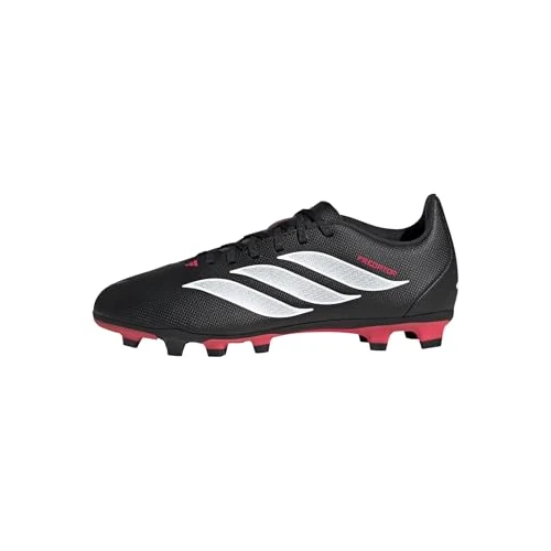 adidas Mixte Enfant Predator Club Firm Ground/Multi Ground Football Boots Kids, Core Black/FTWR White/Lucid Red, 31 1/2 EU