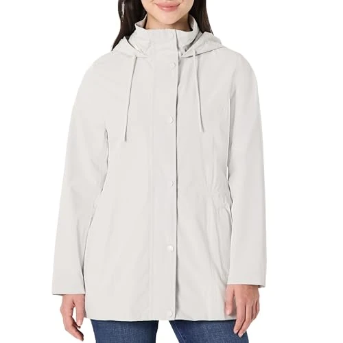 Zeitlich begrenztes Angebot: Amazon Essentials Damen Regular-Fit Leichte Verstaubare Wasserdichte Regenjacke, Gebrochenes Weiß, XL von 43.60 € auf 24.81 € (43% Rabatt)