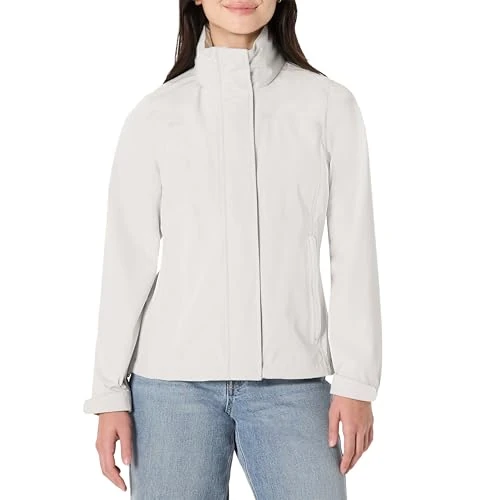 Offerta a tempo: Amazon Essentials Impermeabile Leggero Ripiegabile con Cappuccio, Vestibilità Comoda Donna, Bianco Sporco, M - 0.00% da 37.52 € a 37.52 €