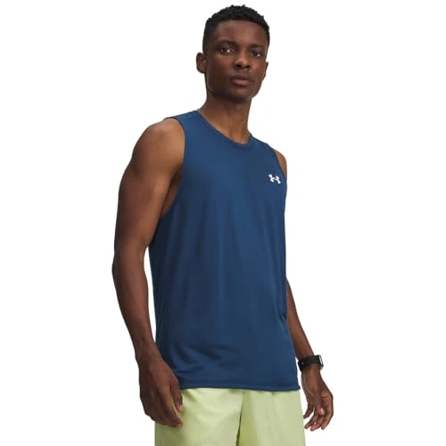 Under Armour UA Tech Tank - Wham Blauw/Wit - SM