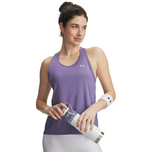 Under Armour Tech Knockout Tank - Purple Luxe / / Purple Crest - MD, Viola Luxe / / Stemma Viola, M