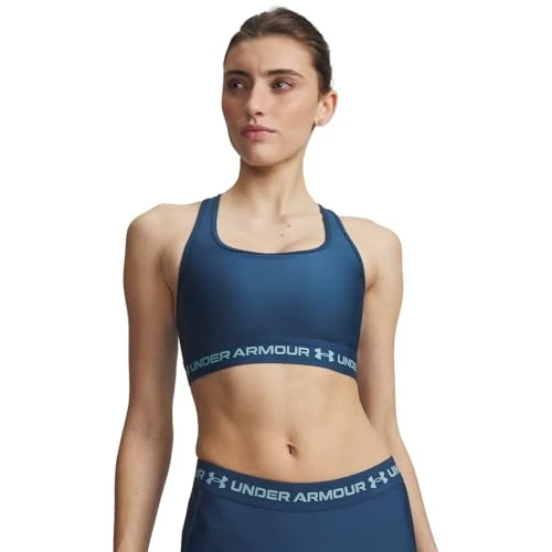 Under Armour Middenbeha met gekruiste bandjes - Wham Blue/Blue Haze - XL