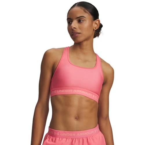 Zeitlich begrenztes Angebot: Under Armour Crossback Mid Sport-BH Damen rosa, M Damen von 35.00 € auf 27.95 € (20% Rabatt)