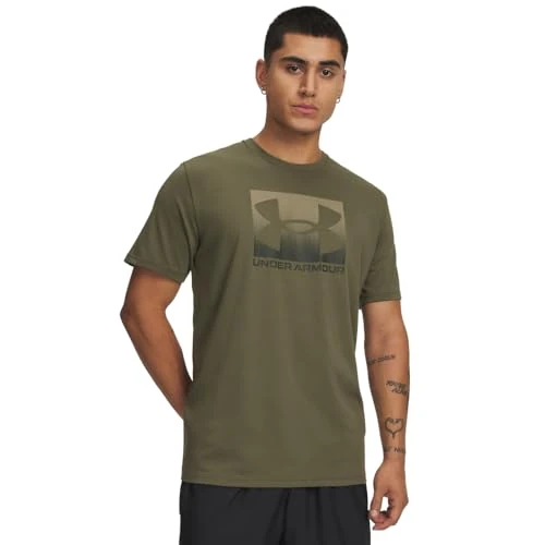 Under Armour UA M Boxed Sports Updated SS - Marine OD Green / / Bayou - XS