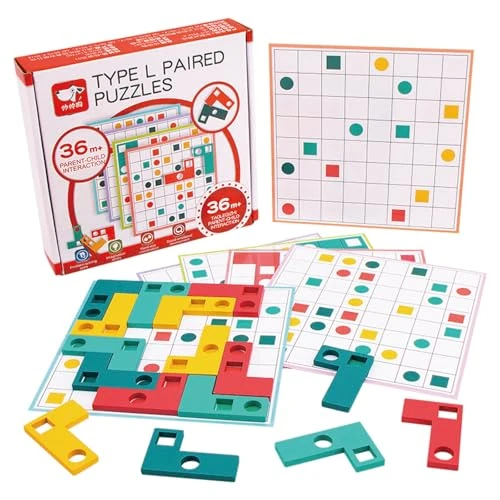 Tijdelijke aanbieding: Montessori Speelgoed voor 3 4 5 Jaar, Houtenpuzzel Kinderen, Kinderspeelgoed, Kinderpuzzel vanaf 3 Jaar, Houten Speelgoed vanaf 3 Jaar, Geschenk voor 3–5 Jaar Kinderen Jongen Meisje van 9.99 EUR naar 9.99 EUR (korting 0%)