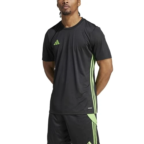 Offerta a tempo: adidas Uomo Tabela 23 Jersey Shirt, Black/Semi Lucid Lime, XXL Tall - 35% da 20.00 € a 12.99 €