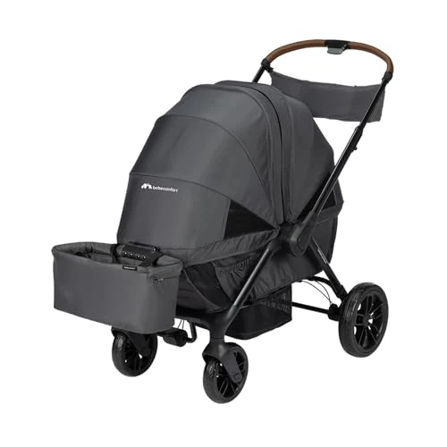 Offerta a tempo: Bebeconfort Helios, Passeggino Gemellare dalla Nascita, 0-4 Anni, 0-22 kg, 2 Sedute Faccia a Faccia, Ruote Larghe All-Terrain, Compatto da Chiuso, Carretto bambini, Capottina, Mineral Graphite - 40% da 349.99 € a 209.99 €