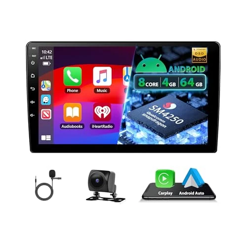 Zeitlich begrenztes Angebot: 8CORE 1.8GHZ 4+64G Motorsi Autoradio mit Kabelloses Carplay/Android Auto, 9 Zoll 2 Din Android Bildschirm Touchscreen Car Radio mit GPS/Bluetooth/SWC/FM/RDS/WiFi/USB+Rückkamera von 129.99 € auf 129.99 € (0.00% Rabatt)