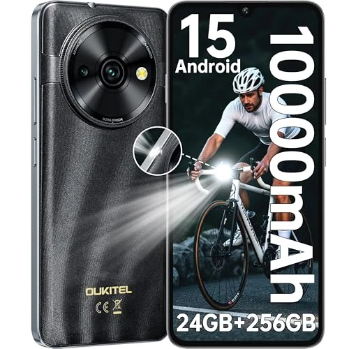 Oferta limitada: OUKITEL C59 Pro Android 15 Telefonos Moviles Libres - 10000mAh Batería 24GB+256GB/1TB, 120 Lúmenes Smartphone, 6.88 Pantalla HD+ 90Hz 171.2*77.8*13.4mm, peso 293g, 4G Dual SIM/GPS/Fingerprint/Face ID de 139.99 EUR a 139.99 EUR (ahorro 0%)