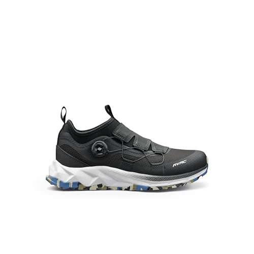 Offerta a tempo: RevolutionRace Ease Walking Shoes da Uomo, Scarpe da Trekking con Sistema Fitgo, Black/Martini Olive, 41 - 75% da 159.00 € a 39.00 €