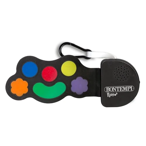 Bontempi Musical Drum Pad Brelok do kluczy, elastyczny miękki gumowy i wrażliwy na dotyk, 415 x 385 x 85 mm