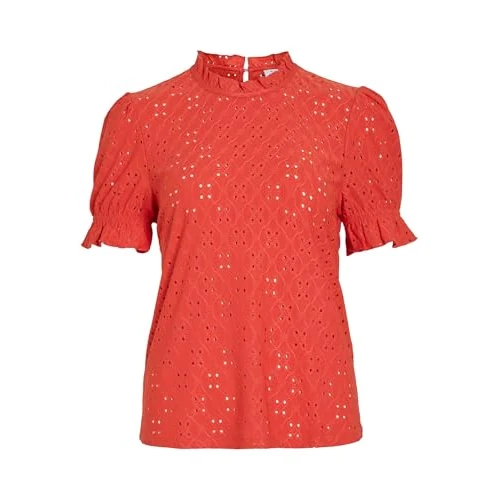 Vikawa S/S Flounce Top - Noos, Paprika, XL