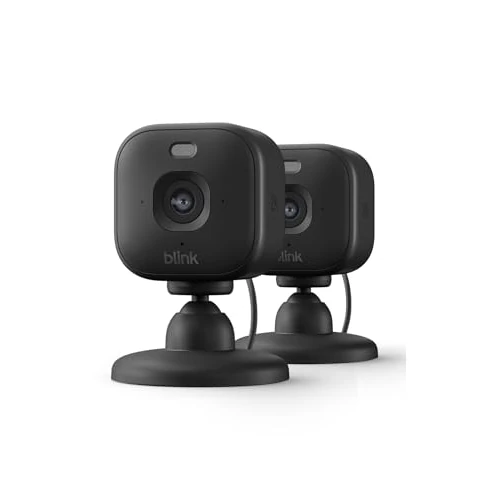 Offre limitee: Caméra Mini 2K+ Blink (nouvelle génération) | Caméra de surveillance à domicile sur secteur avec résolution vidéo 2K, zoom 4x, vision nocturne couleur | Fonctionne avec Alexa | 2 caméras – Noir de 79.99 EUR a 47.99 EUR (economie 40%)