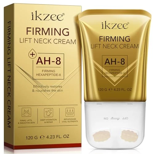 Offerta a tempo: Ah-8, Crema per il Collo per Rassodare e Rafforzare la Crema per il Collo, Contiene Esapeptide, Riduce le Rughe, Linee Sottili e Doppio Mento, Solida e Sollevando la Pelle Cascante, 120g - 32% da 13.99 € a 9.49 €