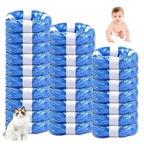 Pack of 26 Nappy Bin Refill Cassettes, NATNAV Refill Film Nappy Bin Compatible with Litter Locker, Angelcare, Sprout (4.5 m)