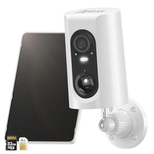 Oferta limitada: ANRAN [2025 Nueva] 4G LTE Camara Vigilancia Exterior con Tarjeta SIM, 2K Seguridad Cámara Inalámbrica con Panel Solar, Detección Humana PIR, Visión Nocturna Color, Audio Bidireccional, IP66 de 59.99 EUR a 39.99 EUR (ahorro 33%)