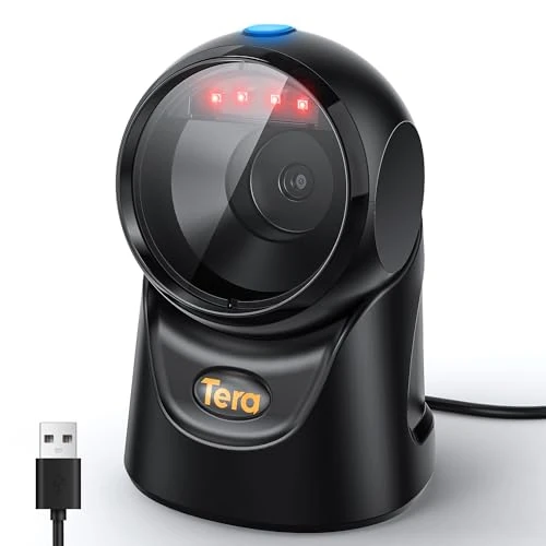 Offre limitée : Tera Barcode Scanner Plattform Omnidirektional: 1D 2D QR Code Desktop-Lesegerät Freihändig USB Kabelgebunden Verstellbarer Winkel, Plug-and-Play für POS Supermarkt, Lager, Einzelhandel, Krankenhaus 97 de 36.99 € à 36.99 € (0.00% de remise)
