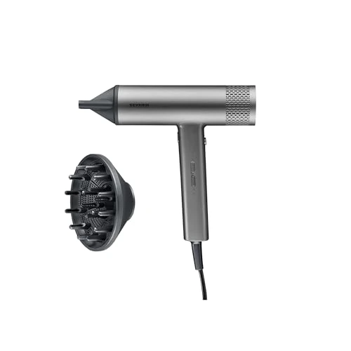 Severin Hair Dryer S-Style Speed Pro, Powerful and Durable Hair Dryer, Efficient BLDC Motor, Ionic Technology, Includes Diffuser and Concentrator, 2,000 W, Anthracite, HT 0171