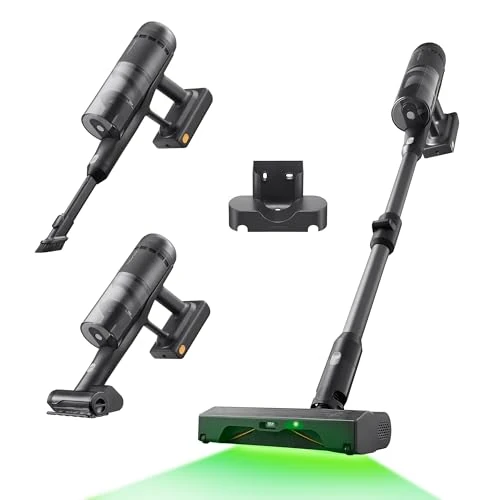 roborock H60 Ultra draadloze stofzuiger, 210 AW, 90 minuten looptijd, flexibele slang 90 graden, led-stofherkenning, anti-klitteborstel voor tapijten, vloeren en dierenharen