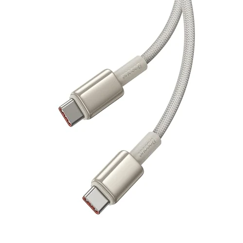 Oferta limitada: Baseus Cable USB C a USB C, 100 W, 2 m, PD 5 A QC 4.0, carga rápida, cable de carga USB C, cable de aleación de zinc tipo C para iPhone 17/16/15/14, MacBook Pro, iPad Air Mini Galaxy S25-20, Steam de 8.99 EUR a 8.99 EUR (ahorro 31%)