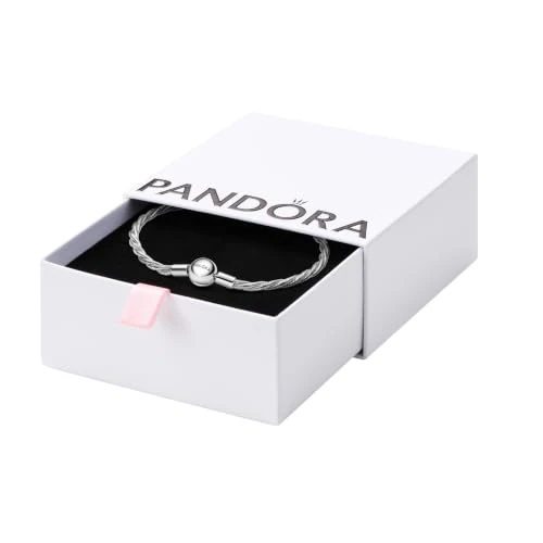 Limited-time offer: PANDORA Round Pandora Clasp Twisted Snake Chain Bracelet, 7.5" from $88.00 to $65.39 (save 26%)