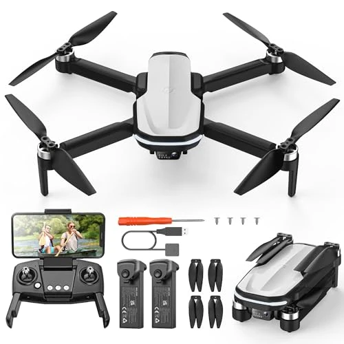 Offerta a tempo: Drone FPV Holy Stone Con Fotocamera 4K HD Per Principianti, Adulti E Bambini, HS280D Quadricottero Pieghevole Con Motore Brushless, Flusso Ottico, Tap Fly, Controllo Vocale, Selfie, 2 Batterie - 33% da 89.99 € a 59.99 €