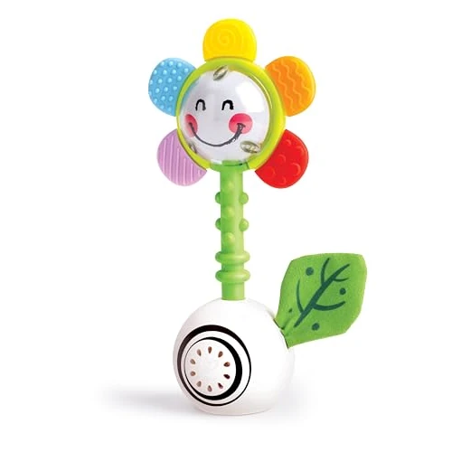 Offerta a tempo: Hape Sonaglio a Fiore Scintillante, Giocattolo multisensoriale per Neonati, Ottimo per Neonati dai 0 Mesi - 0.00% da 9.99 € a 9.99 €
