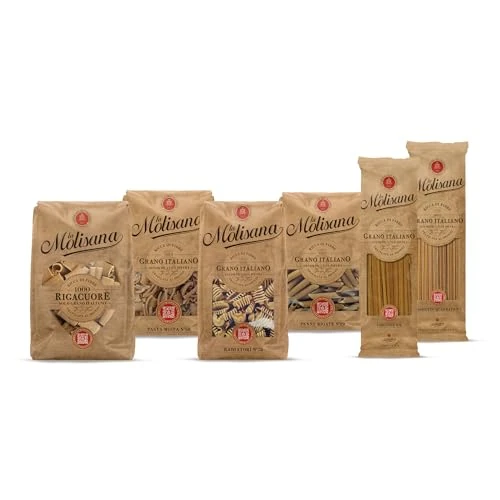 Offerta a tempo: La Molisana - Multipack di Pasta Integrale, Box da 3 Kg con 6 confezioni di pasta, Spaghetto Quadrato, Linguine, Radiatori, Rigacuore, Pasta Mista, Penne Rigate, Grano Italiano, Trafilatura al Bronzo - 47% da 9.51 € a 5.04 €