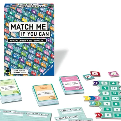 Ravensburger - Match Me If You Can | Giochi Da Tavolo 8 Anni O Più | 3-8 Giocatori | Regalo Bambino 8 Anni | Giochi Da Tavolo Adulti | 15-30 Minuti | Regalo Festa del Papà