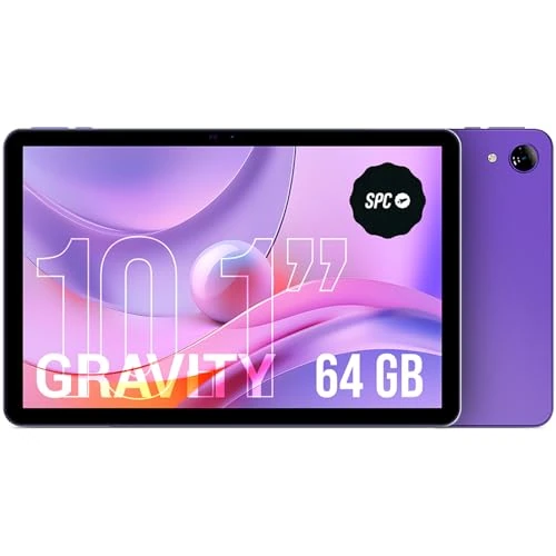 Oferta ograniczona: SPC Gravity tablet 10,1 cala HD fioletowy | Octa-Core, 4 GB RAM i 64 GB rozszerzalna pamięć | 9,5 godziny pracy baterii | Google Family Link Parental Control | Android 14 z 119.90 EUR na 52.93 EUR (znizka 56%)