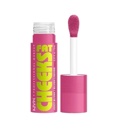 Zeitlich begrenztes Angebot: NYX Professional Makeup Fat Cheeks Juicy Blush – Flüssiges Rouge, 12H Halt, Bis zu 24H Feuchtigkeit, Mit Himbeer- & Kiwiöl, Farbe: Plum Pop, 8 g von 7.95 € auf 7.95 € (0.00% Rabatt)