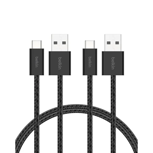 Offerta a tempo: Belkin Confezione da 2 cavi intrecciati da USB-A a USB-C da 1,5 m — 38% da 12,99 € a 7,99 €