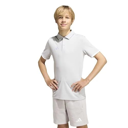 Offerta a tempo: adidas Unisex - Bambini e Ragazzi Entrada26 Polo Kids Shirt, Team Light Grey/White, 7-8 Years - 0.00% da 23.00 € a 23.00 €