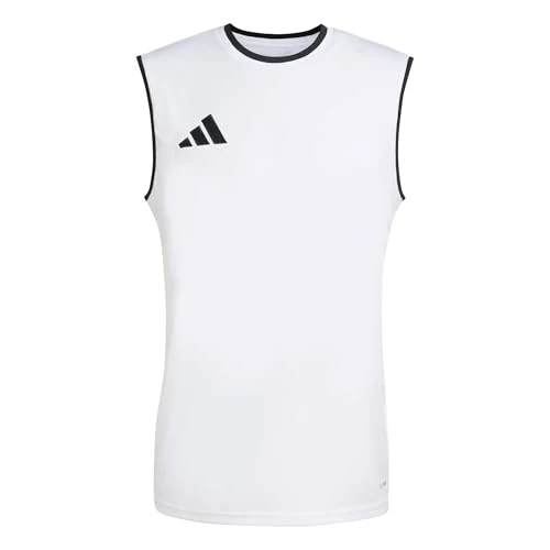 Offerta a tempo: adidas Uomo Entrada26 Sleeveless Jersey Shirt, White/Black, L - 0.00% da 17.95 € a 17.95 €