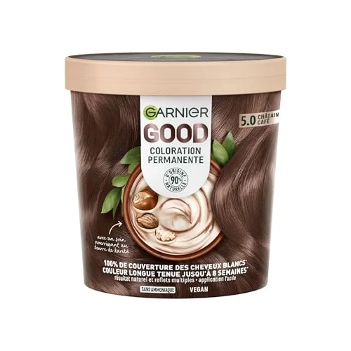 Zeitlich begrenztes Angebot: Garnier Good Permanente Haarfarbe, ohne Ammoniak, Hellbraun, Kaffee 5.0 von 20.99 € auf 19.99 € (5% Rabatt)