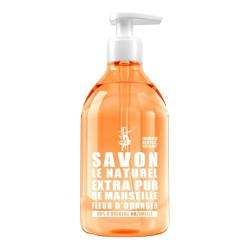 Offerta a tempo: Le Naturel Extra Pur - Sapone di Marsiglia al fiore d'arancio, 500 ml - 42% da 9.00 € a 5.18 €